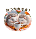 仲良しハリネズミ（個別スタンプ：3）