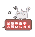 トビネズミとネコの敬語吹き出しスタンプ（個別スタンプ：34）