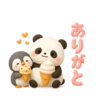 パンダ＆ペンギンのほっこりトーク（個別スタンプ：6）