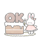 スイーツふんわりうさちゃん（個別スタンプ：3）