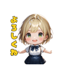 金髪ギャルJKスタンプ（個別スタンプ：1）