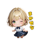 金髪ギャルJKスタンプ（個別スタンプ：3）