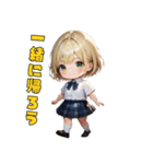 金髪ギャルJKスタンプ（個別スタンプ：4）