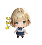 金髪ギャルJKスタンプ（個別スタンプ：5）