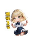 金髪ギャルJKスタンプ（個別スタンプ：15）