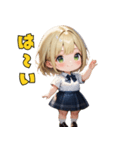 金髪ギャルJKスタンプ（個別スタンプ：21）