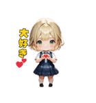 金髪ギャルJKスタンプ（個別スタンプ：22）