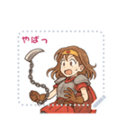 勇者 女 くさりがま 謎の武器 RPG (文字)（個別スタンプ：11）