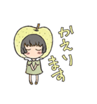 くだもの女子 No.1（個別スタンプ：4）