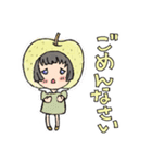 くだもの女子 No.1（個別スタンプ：6）