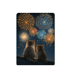 飛び出す！夏のネコたちにゃんだふる～♪（個別スタンプ：22）