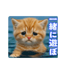 飛び出す！夏のネコたちにゃんだふる～♪（個別スタンプ：23）