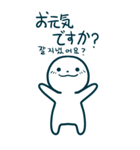 今日の言葉(日本語-韓国語)（個別スタンプ：24）