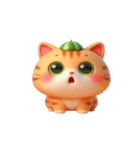 夏を涼しくするスイカ猫,（個別スタンプ：29）