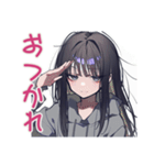 陰キャ女子の脳内ひとり反省会（個別スタンプ：3）