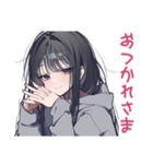 陰キャ女子の脳内ひとり反省会（個別スタンプ：40）