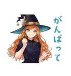 魔女の毎日挨拶スタンプ（個別スタンプ：18）