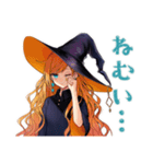 魔女の毎日挨拶スタンプ（個別スタンプ：35）