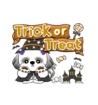 B＆W 動くシーズー犬 2025 「秋」（個別スタンプ：22）