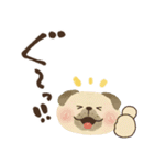 毎日つかえる♡にっこりパグと筆文字♡秋冬（個別スタンプ：32）