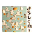 背景が動く★降り注ぐカボチャ【秋・挨拶】（個別スタンプ：5）