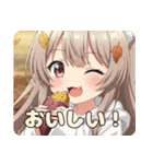 秋をのんびり過ごすみなみちゃんスタンプ（個別スタンプ：3）
