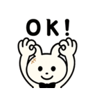 【秋の日常】うさぎぬいぐるみスタンプ（個別スタンプ：3）