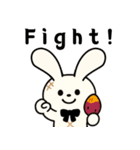 【秋の日常】うさぎぬいぐるみスタンプ（個別スタンプ：9）