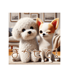 ビションフリーゼとチワワ♡3Dリアル（個別スタンプ：25）
