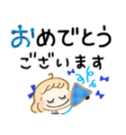 オトナ敬語♡すてきな青色スタンプ（個別スタンプ：34）