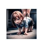 ギリギリ攻める美少女×ワンコの夜（個別スタンプ：15）
