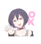 毎日使えるロック系女子スタンプ（個別スタンプ：6）