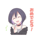 毎日使えるロック系女子スタンプ（個別スタンプ：7）