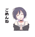 毎日使えるロック系女子スタンプ（個別スタンプ：9）