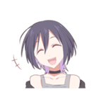 毎日使えるロック系女子スタンプ（個別スタンプ：17）
