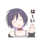 毎日使えるロック系女子スタンプ（個別スタンプ：26）