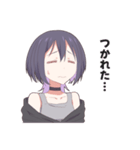 毎日使えるロック系女子スタンプ（個別スタンプ：34）