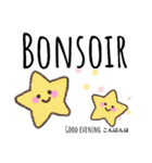 可愛い簡単フランス語と英語 日本語にも（個別スタンプ：2）