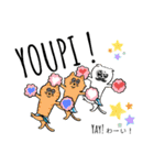 可愛い簡単フランス語と英語 日本語にも（個別スタンプ：20）