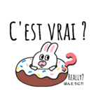 可愛い簡単フランス語と英語 日本語にも（個別スタンプ：24）