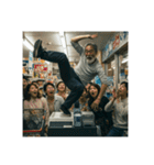 色んなところで踊るお爺（個別スタンプ：15）