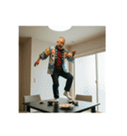色んなところで踊るお爺（個別スタンプ：32）