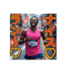 ※マラソンが大好きな♡ゲイの黒人男性（個別スタンプ：14）