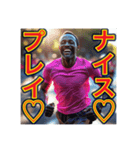 ※マラソンが大好きな♡ゲイの黒人男性（個別スタンプ：33）