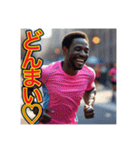 ※マラソンが大好きな♡ゲイの黒人男性（個別スタンプ：40）