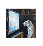 ホワイトタイガーの新日常6（個別スタンプ：2）