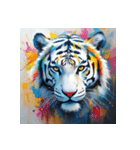 ホワイトタイガーの新日常6（個別スタンプ：3）