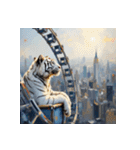 ホワイトタイガーの新日常6（個別スタンプ：7）