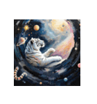 ホワイトタイガーの新日常6（個別スタンプ：8）