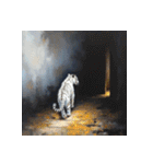 ホワイトタイガーの新日常6（個別スタンプ：12）